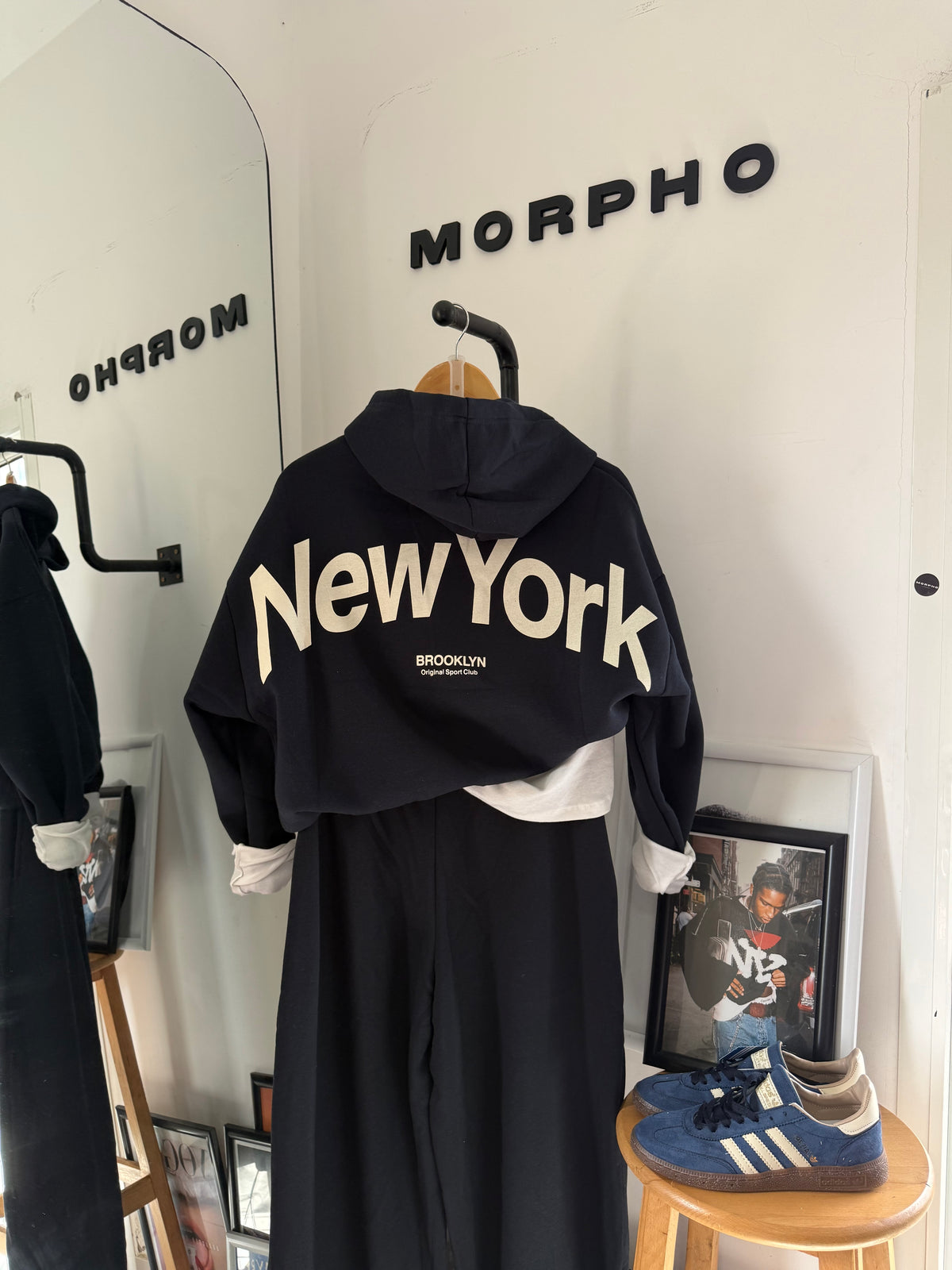NY Cropped Hoodie