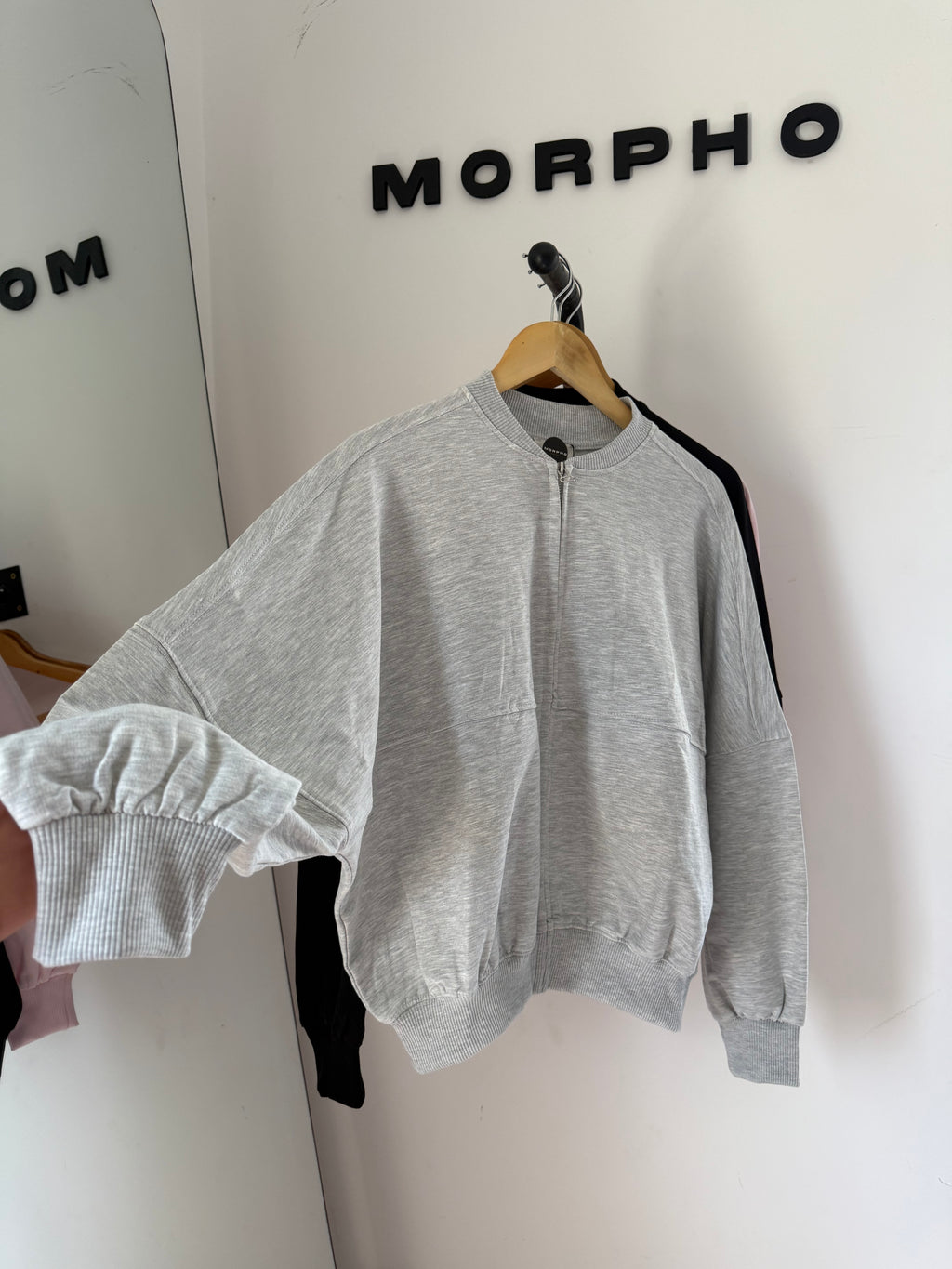 Oversized Zip Up Sweater