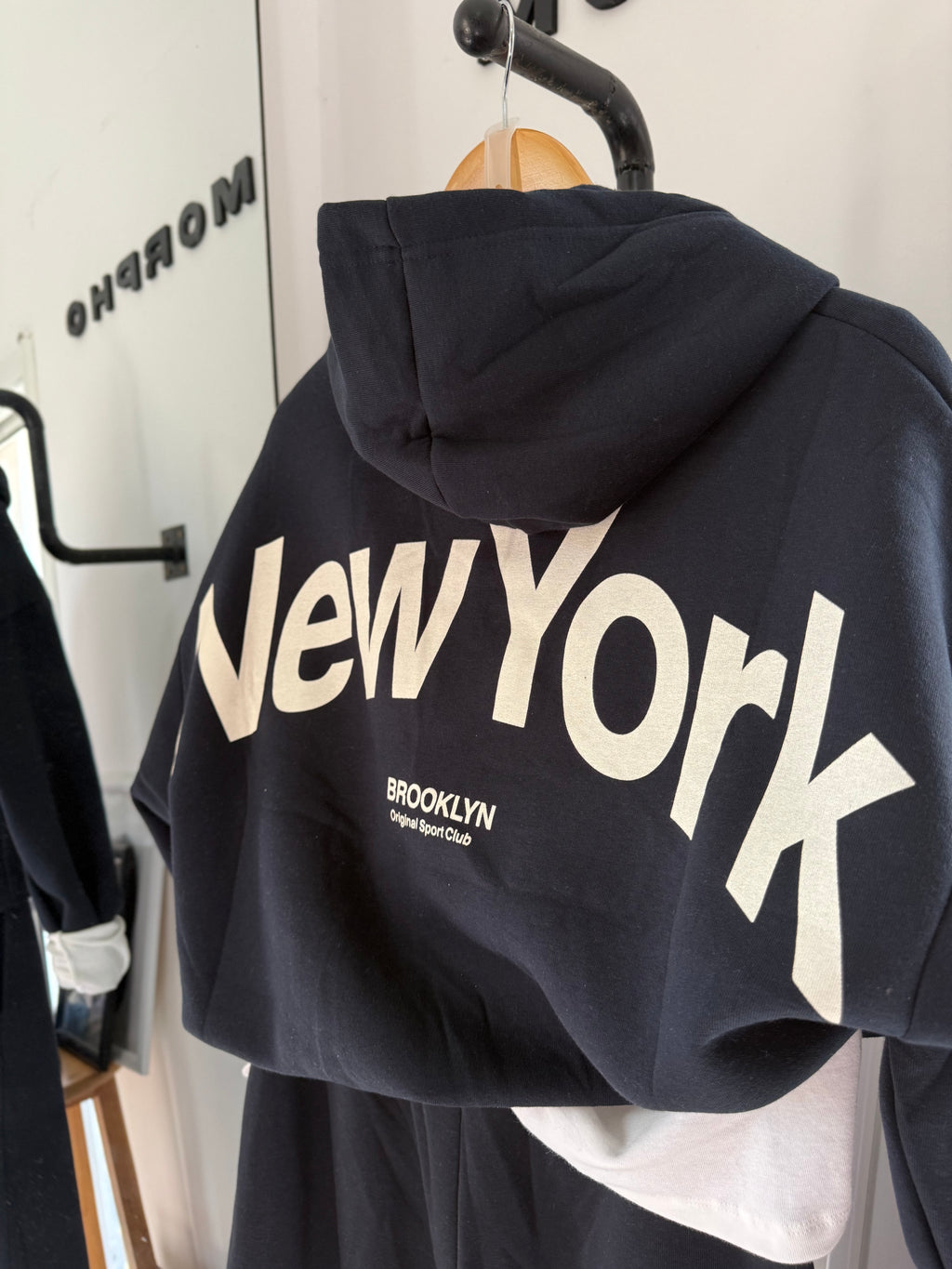 NY Cropped Hoodie