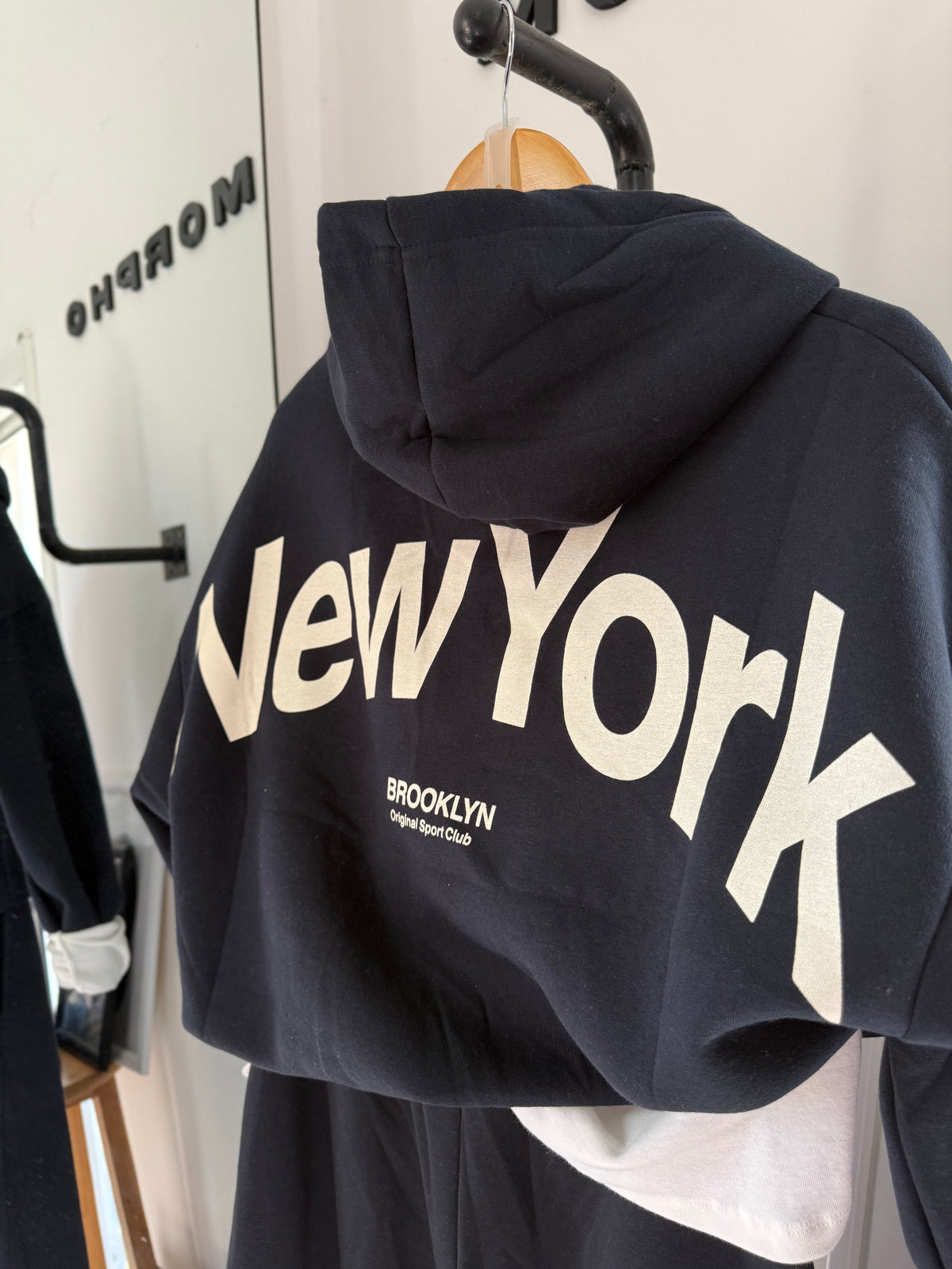 NY Cropped Hoodie