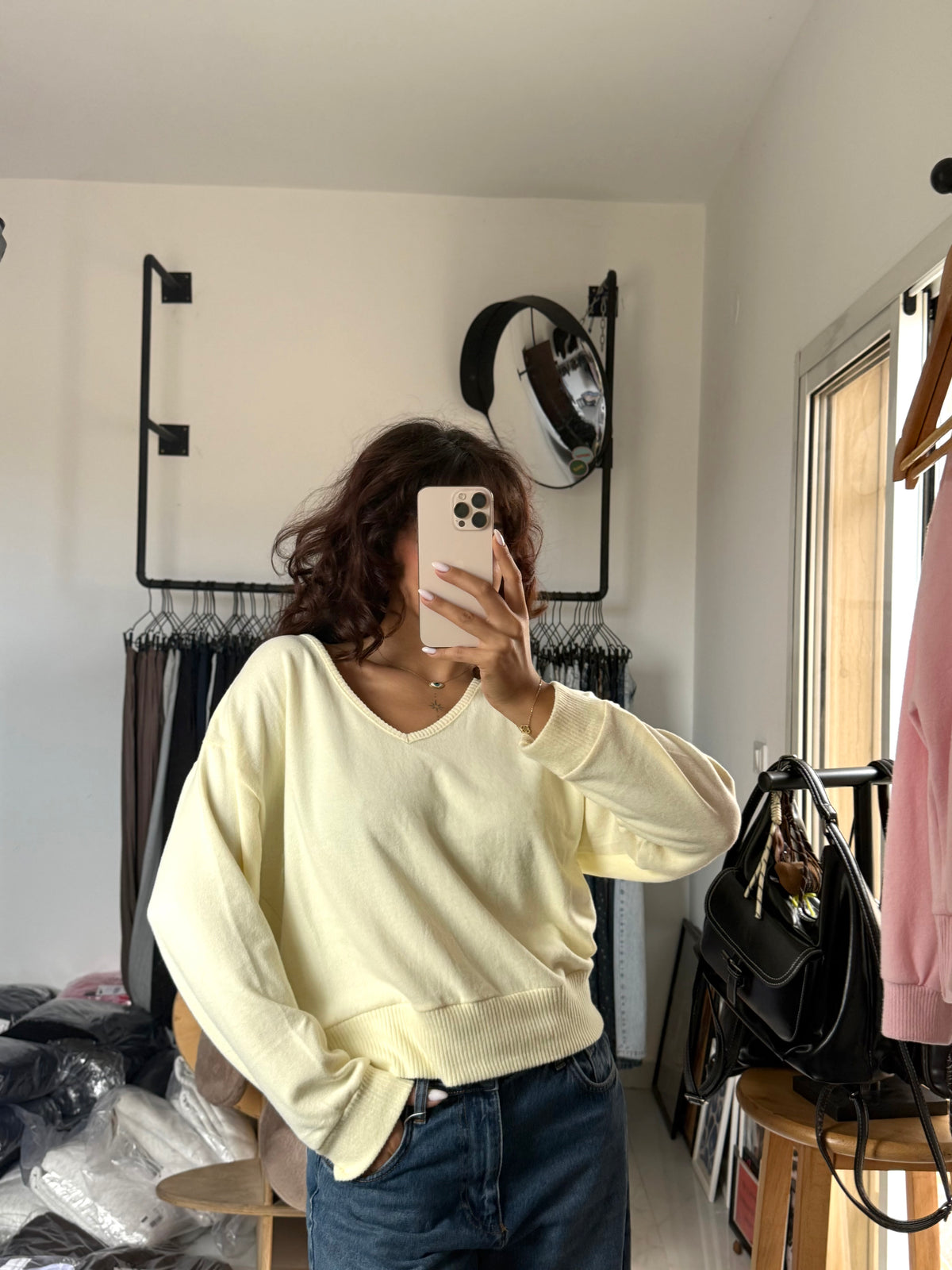 Sweetheart V-Neck Sweater