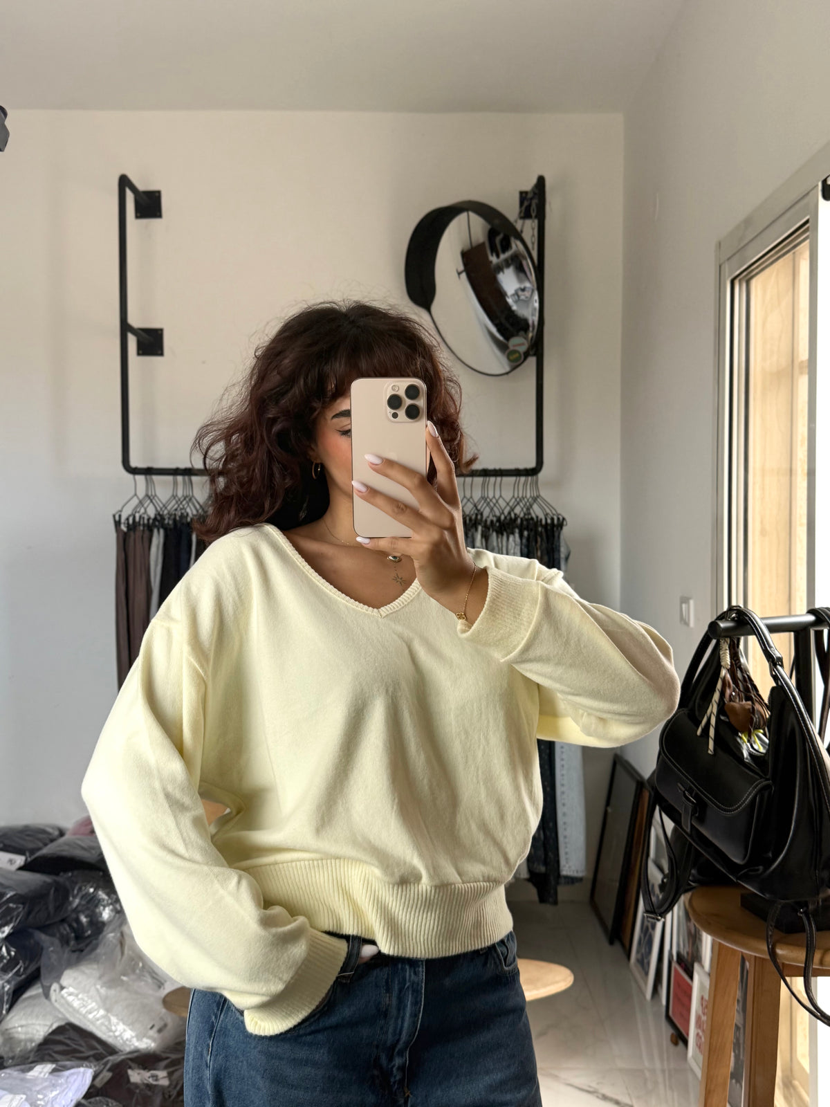 Sweetheart V-Neck Sweater