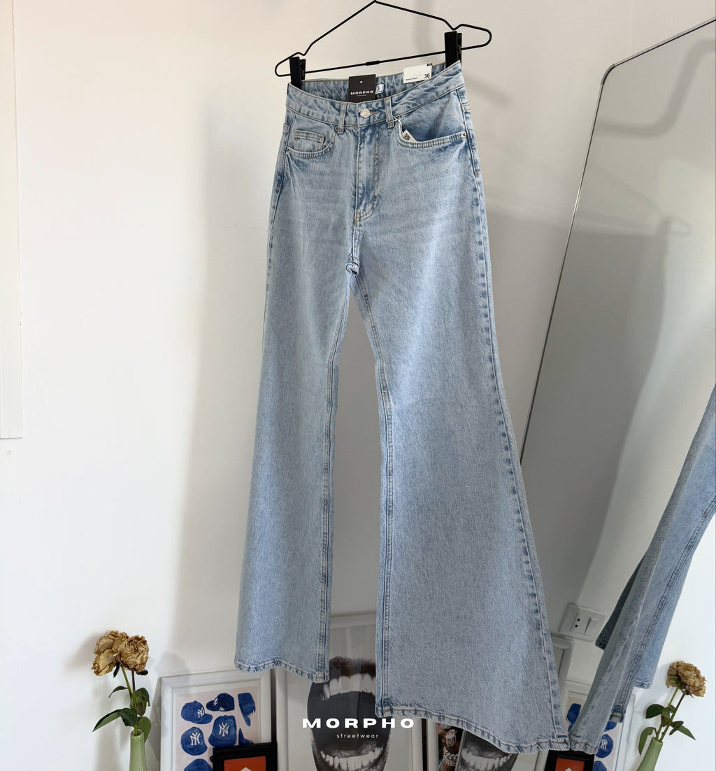 Mid-Rise Flare Jeans