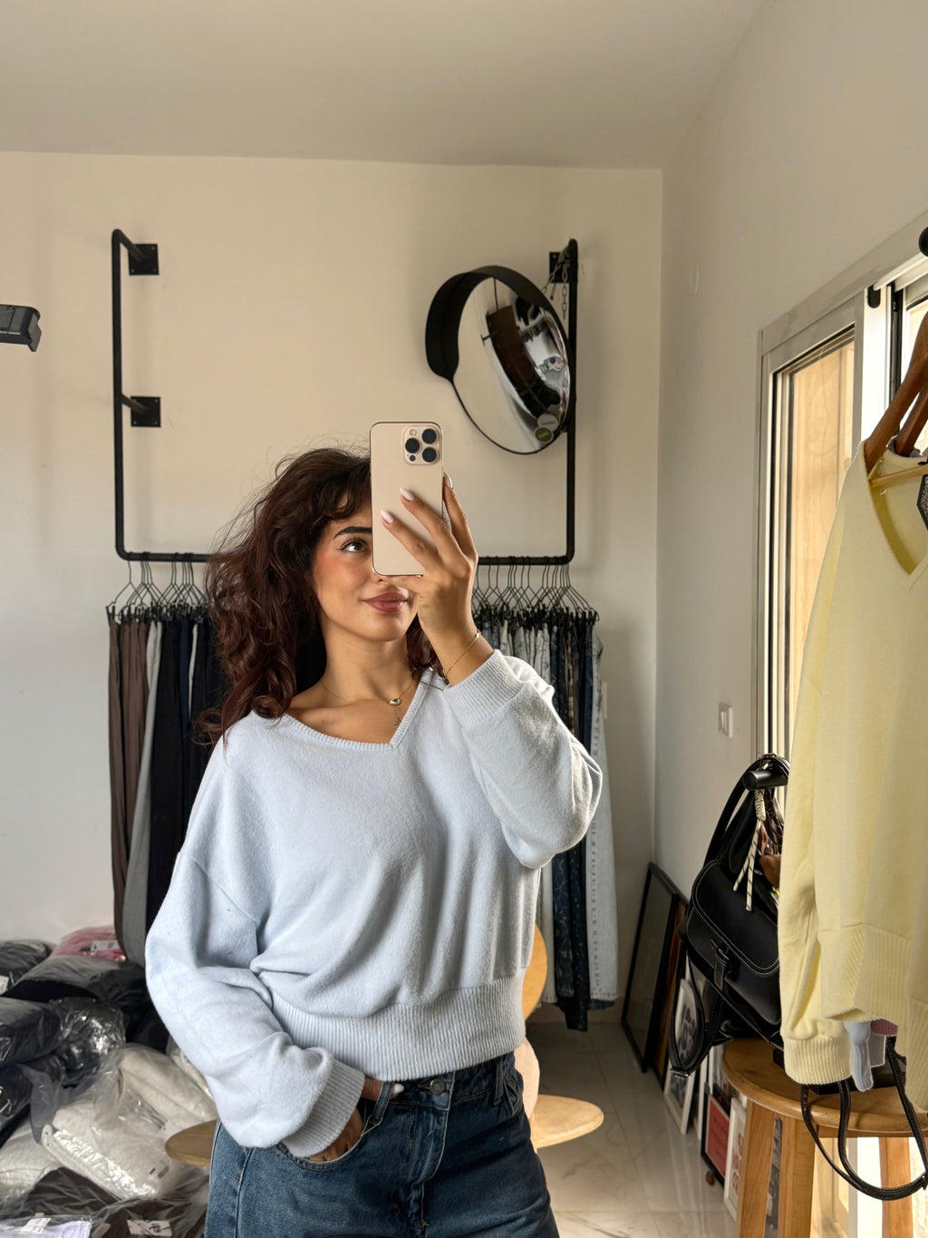 Sweetheart V-Neck Sweater