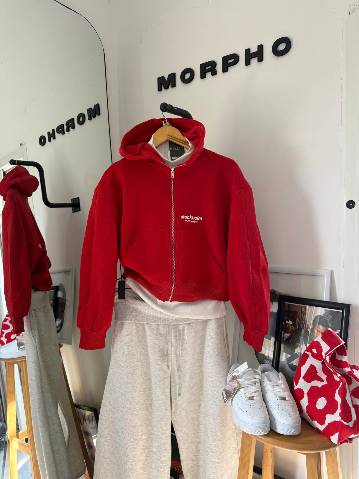 Stockholm Red Zip-Up