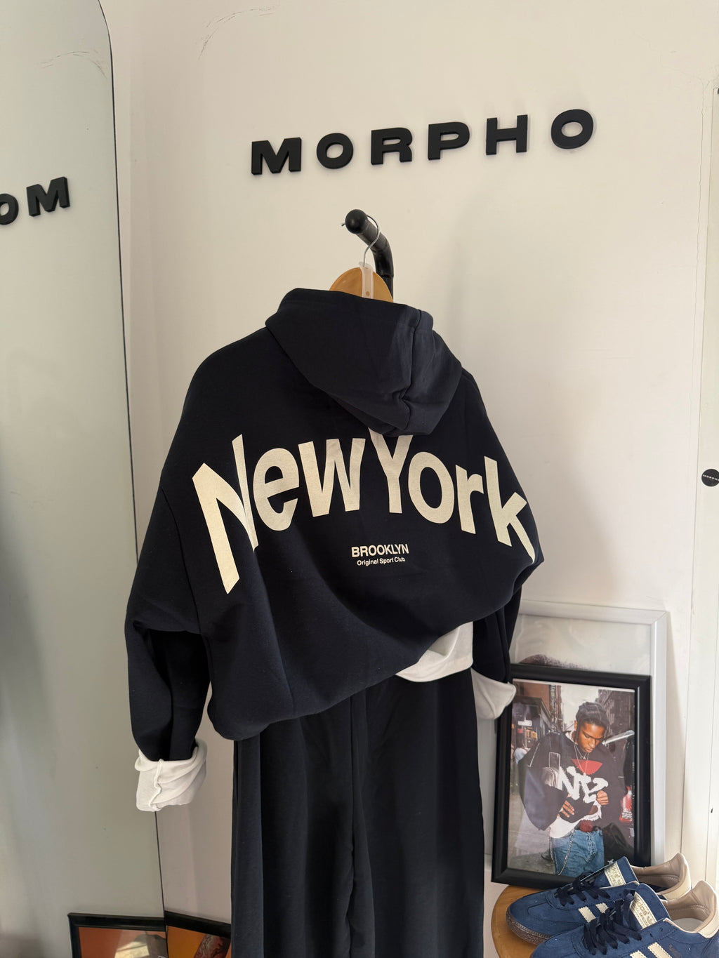 NY Cropped Hoodie