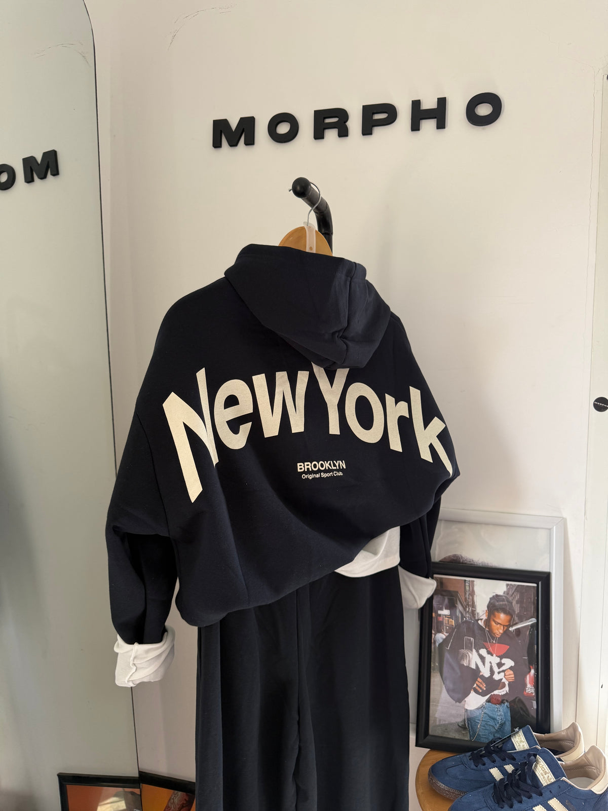 NY Cropped Hoodie