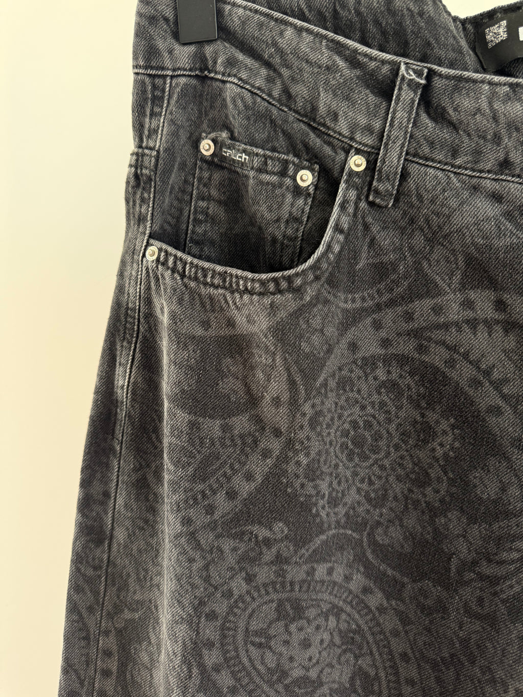 Printed Straight Fit Jeans