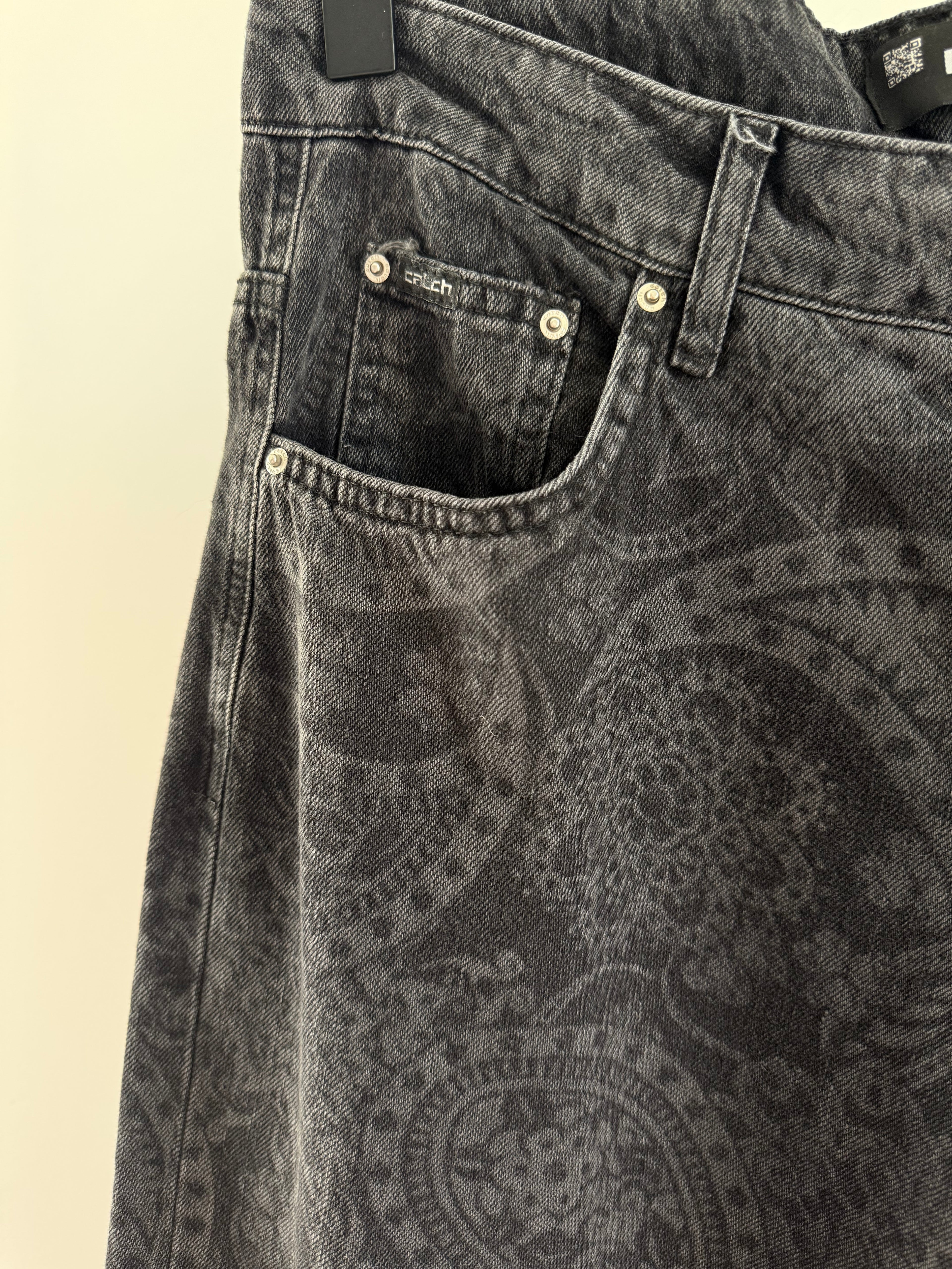 Printed Straight Fit Jeans