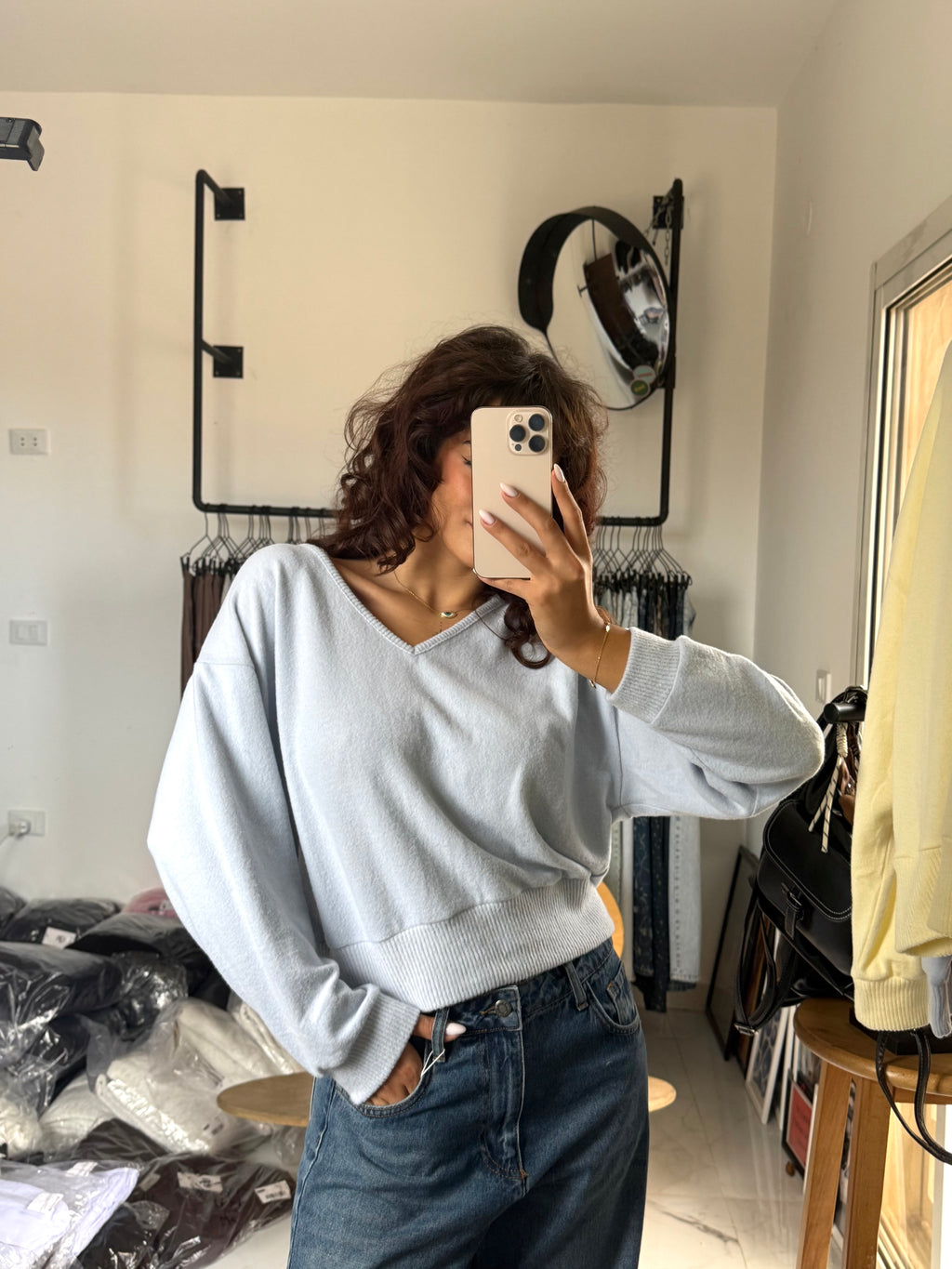 Sweetheart V-Neck Sweater