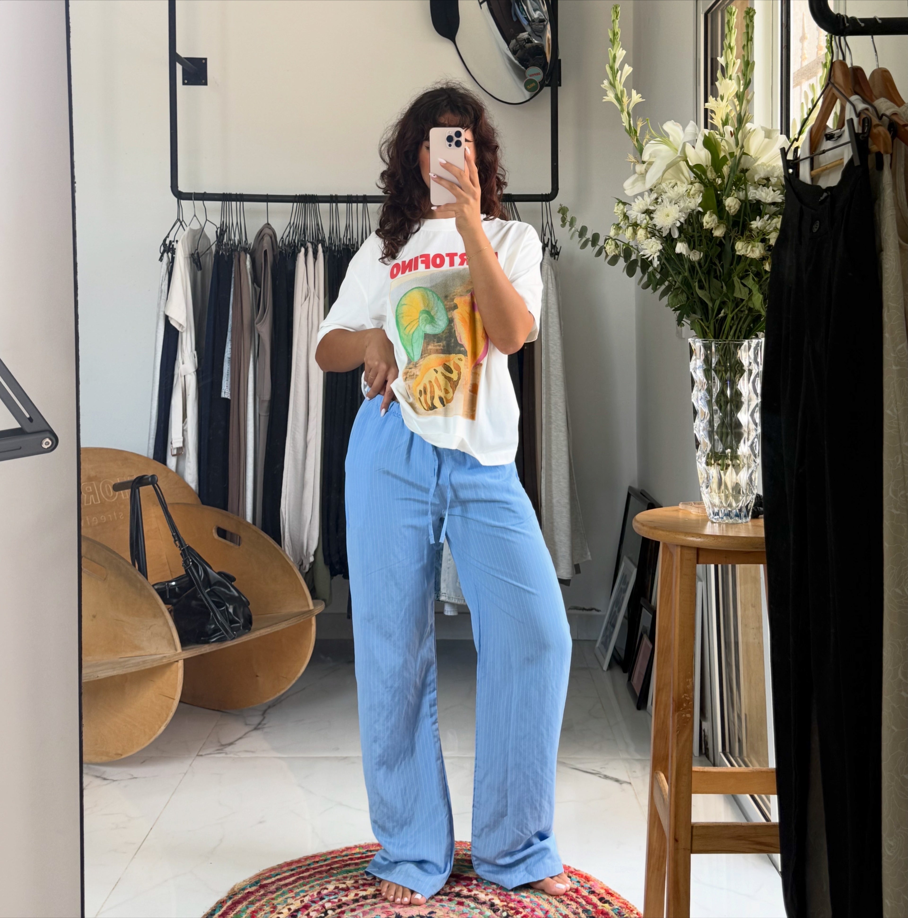 Oversized Striped Pants