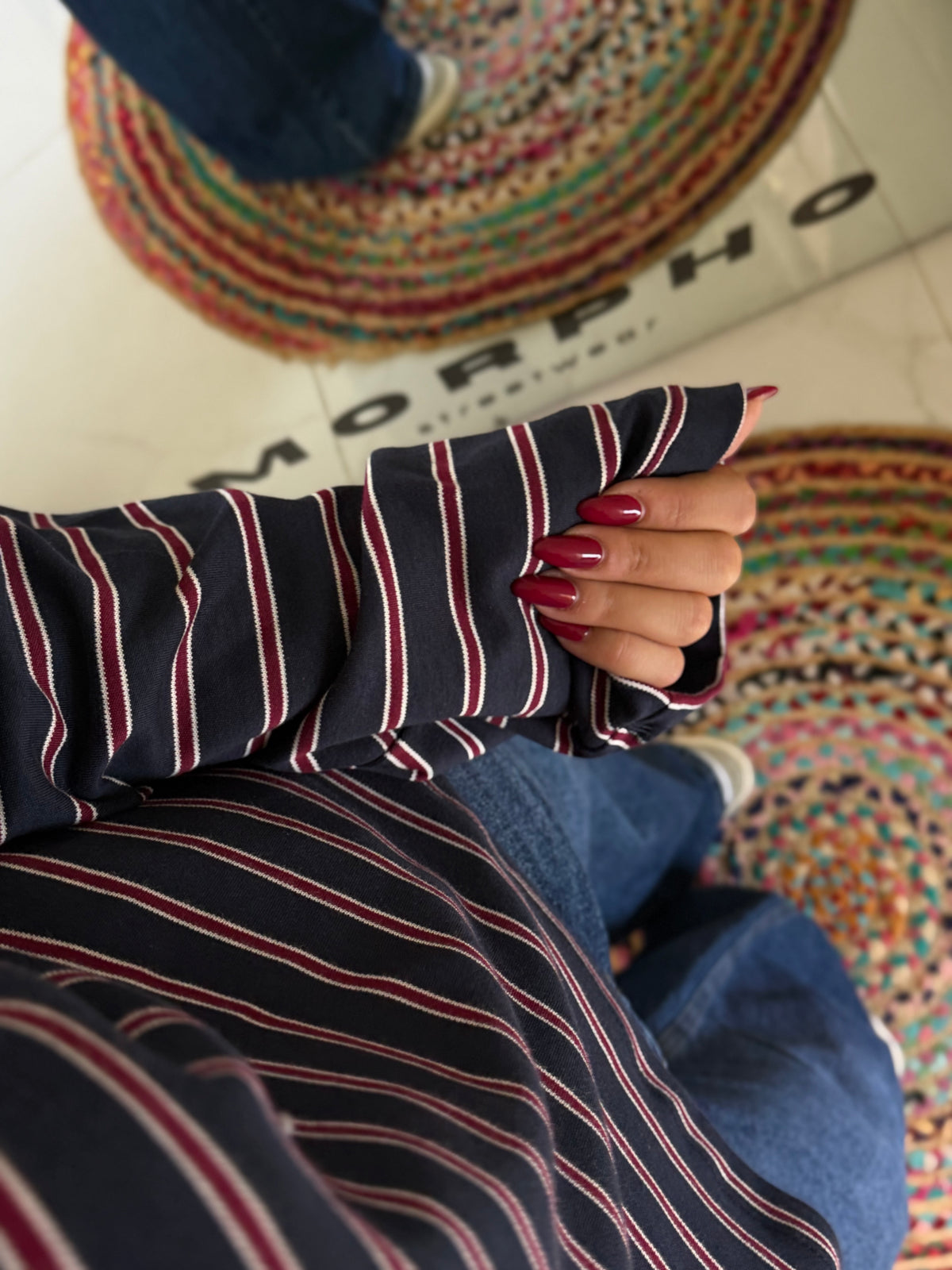 Oversized Striped Muse