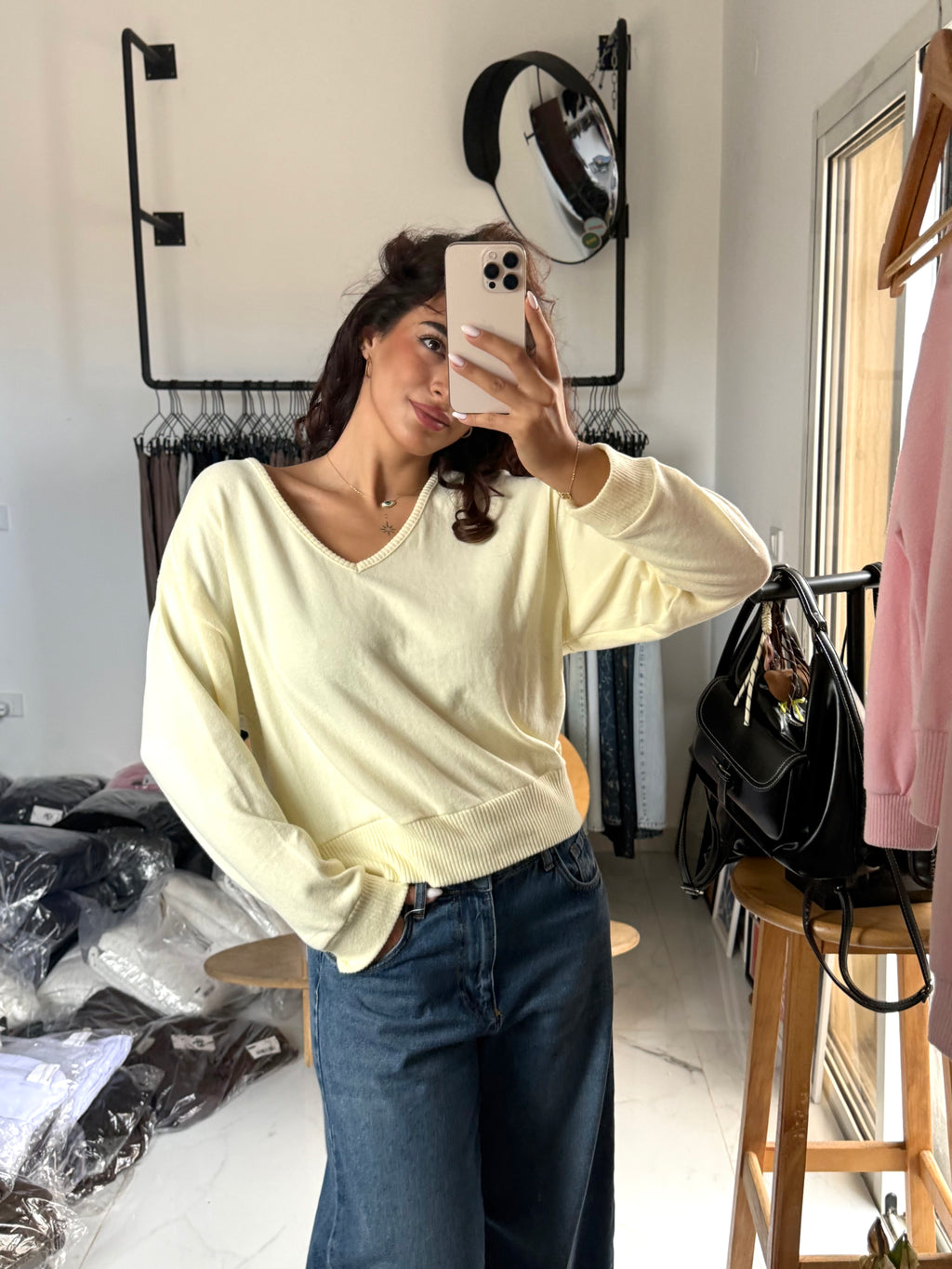 Sweetheart V-Neck Sweater