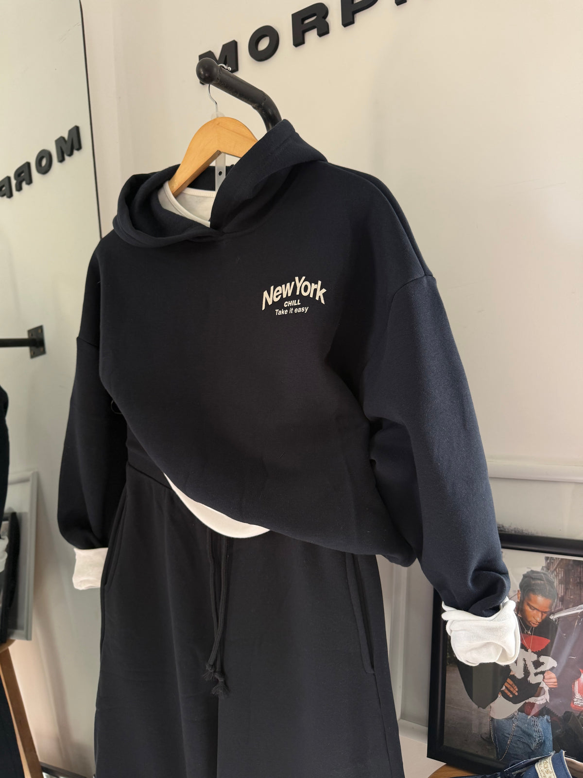 NY Cropped Hoodie