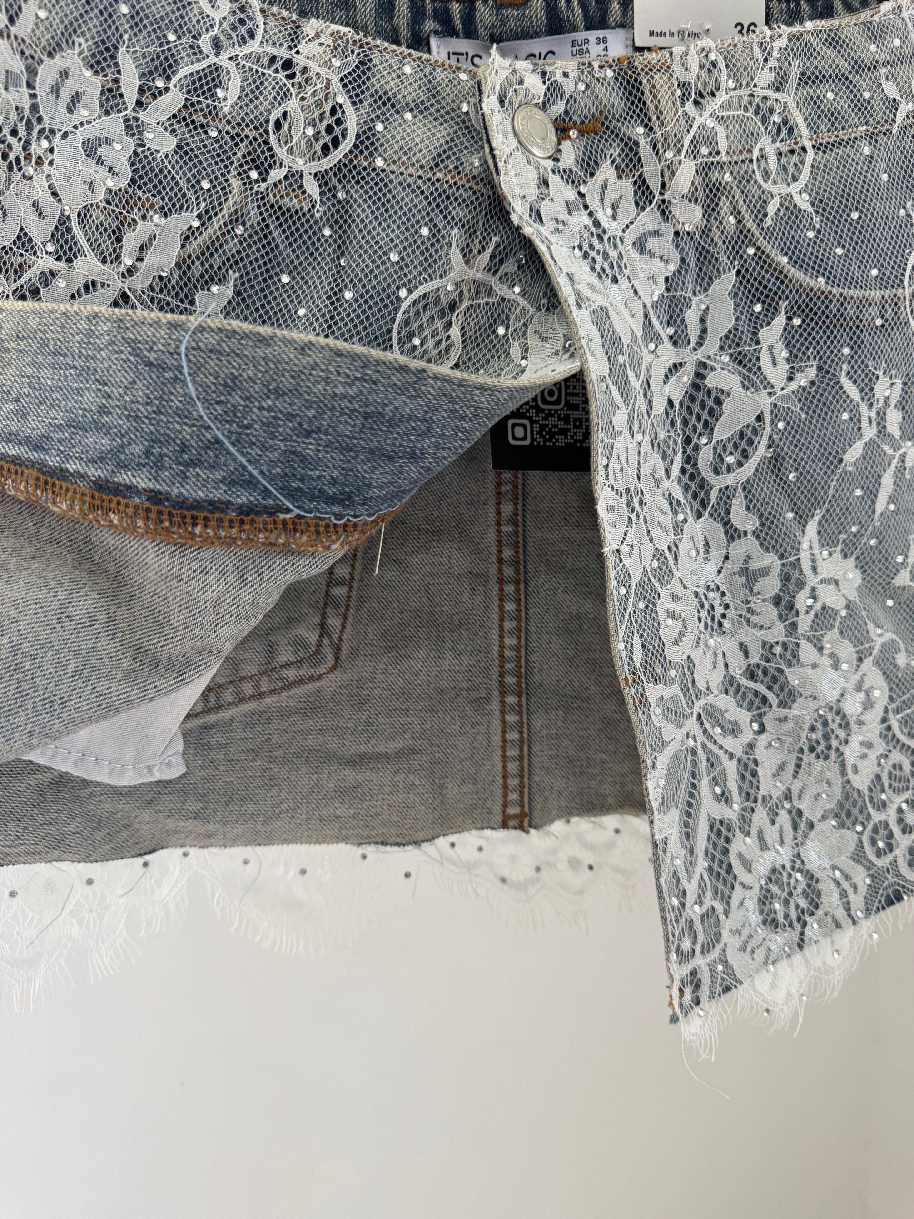 Layering Denim Tutu Skirt